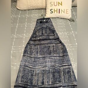 SOAH Soul of a Hippie Milena navy blue halter dress coverup M/L